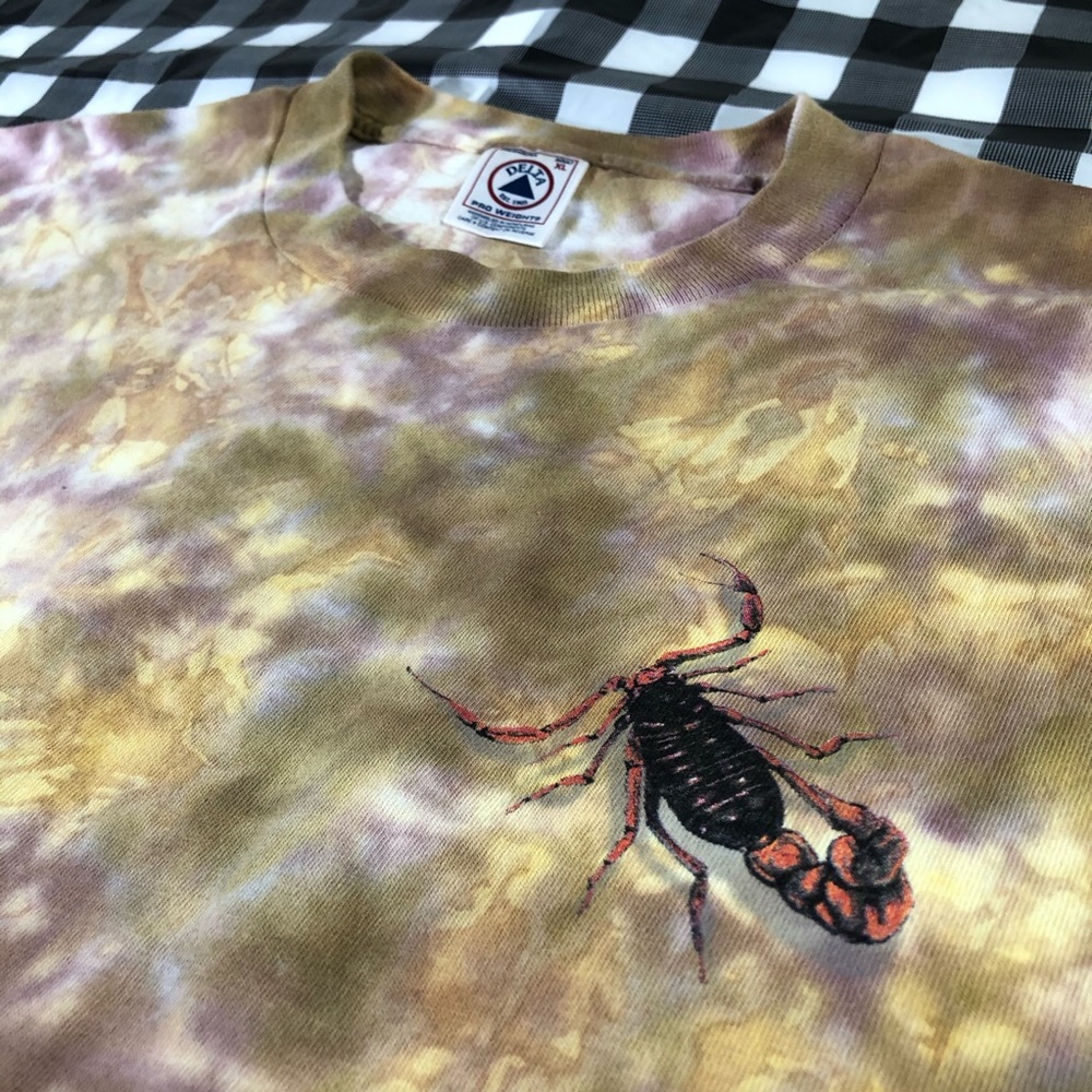 Scorpions 1997 Not Fade Away Liquid Blue Tie Dye - Picture 3 of 8